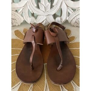 Rag And Bone 40 Brown Gladiator Leather Jesus Sandals Shoes Women's Boho 9.5